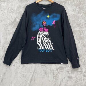 Kid Cudi 2017 Passion Pain & Demon Slayin Tour Long Sleeve Tee Black